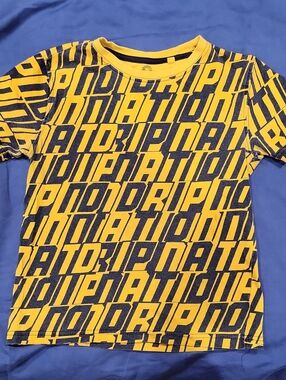AkaDemics Bold Yellow Graphic Kids Tee
